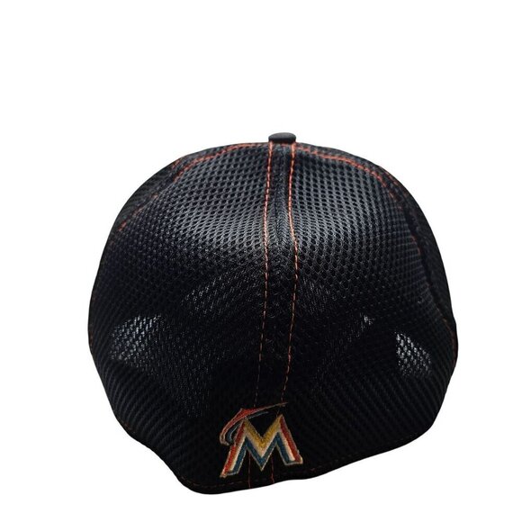 Miami Marlins New Era Adjustable Mesh Baseball Cap - Picture 8 of 14